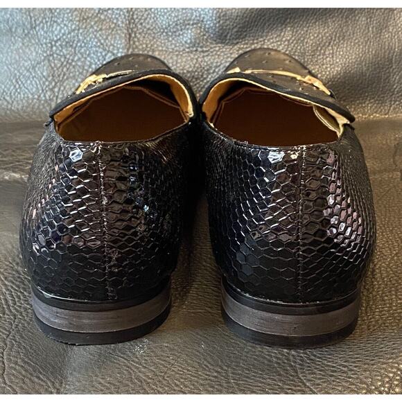 JITAI Mens Lindford Moc Toe Bit Slip-on Penny Loafer Sz 12 Shoes Texture Leather main image 9
